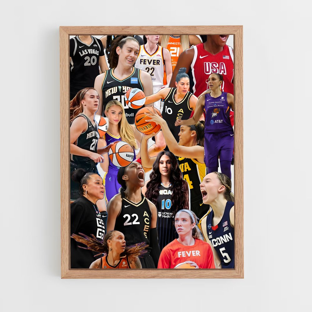 Poster Les Héroïnes du Basket – affiche Basketball (vue 4)